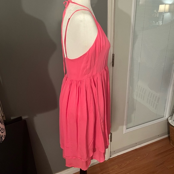 REBECCA MINKOFF SIZE 10 Pink Silk Dress - Picture 5 of 11
